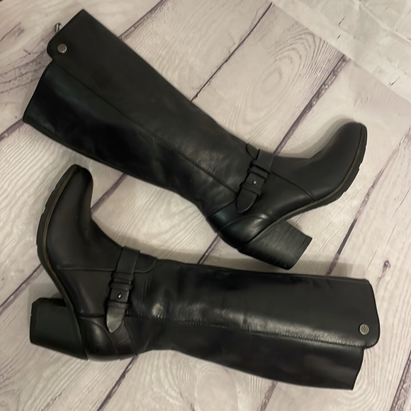 Bussola Matte Black Leather Riding Boots Size EU39=US9 - Picture 4 of 12